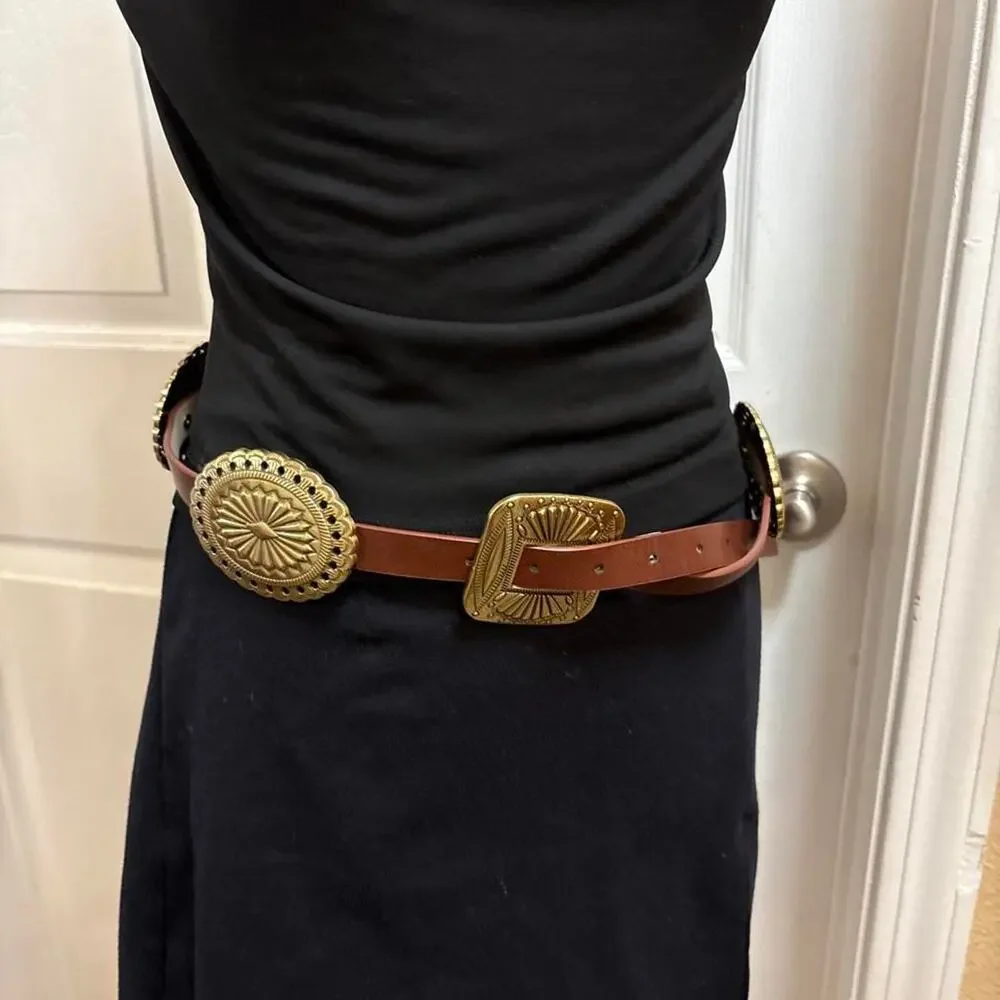 Haute Hippie brown belt. Size large